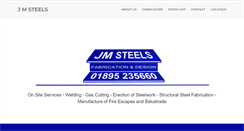 Desktop Screenshot of jmsteels.com