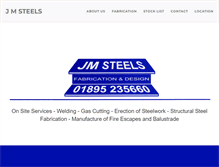 Tablet Screenshot of jmsteels.com